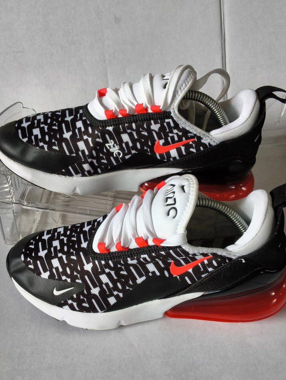 NIKE AIR MAX 270 Print Casual JUST DO IT Shoes US 4.5Y EUR 36.5 AR0021-001